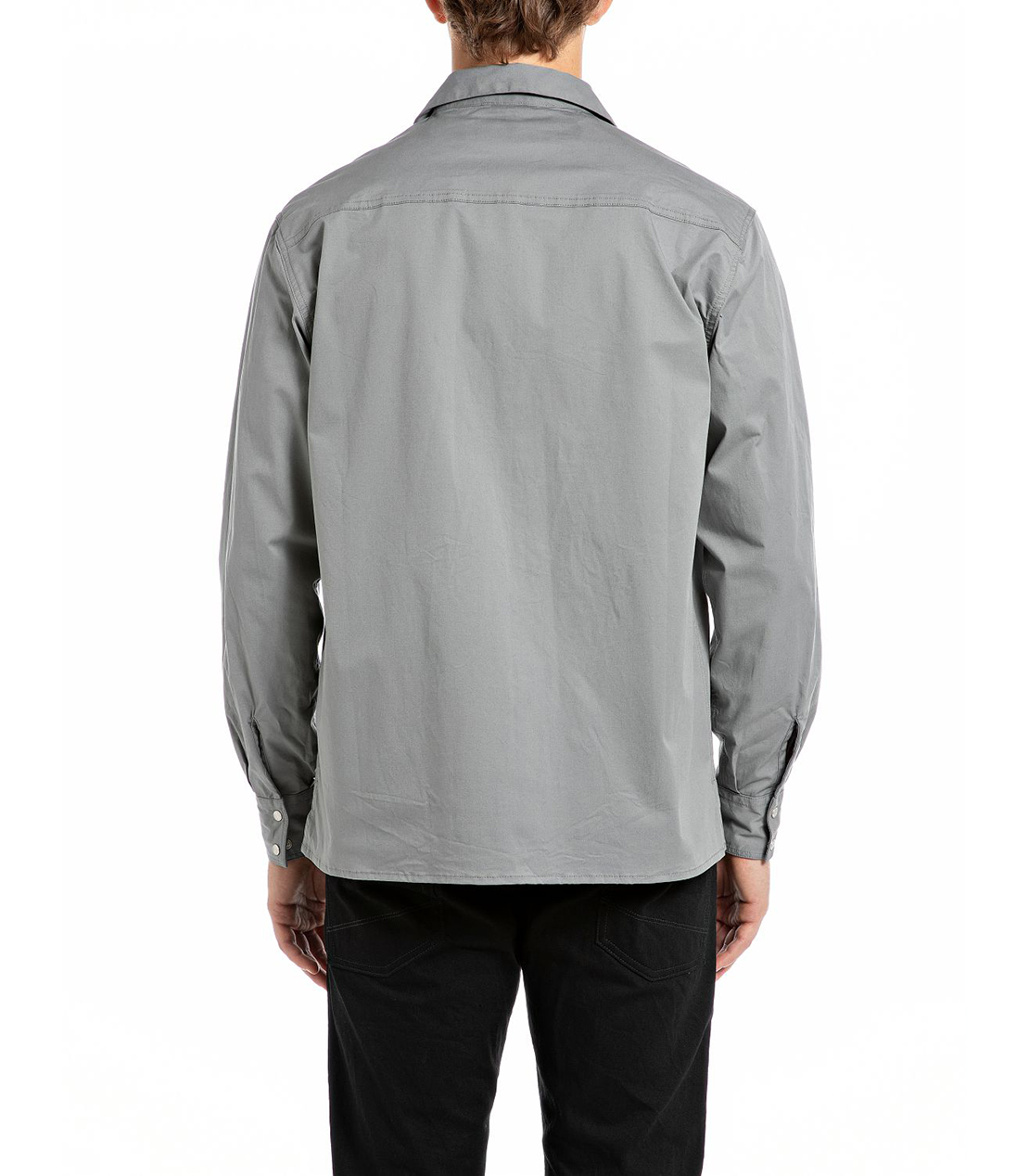 サルトリアーレ コットンツイル オーバーシャツ 詳細画像 グレー 2